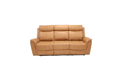 Birch Lane Top Grain Camel Genuine Leather Power Reclining Sofa with Adjustable Headrest, image 2