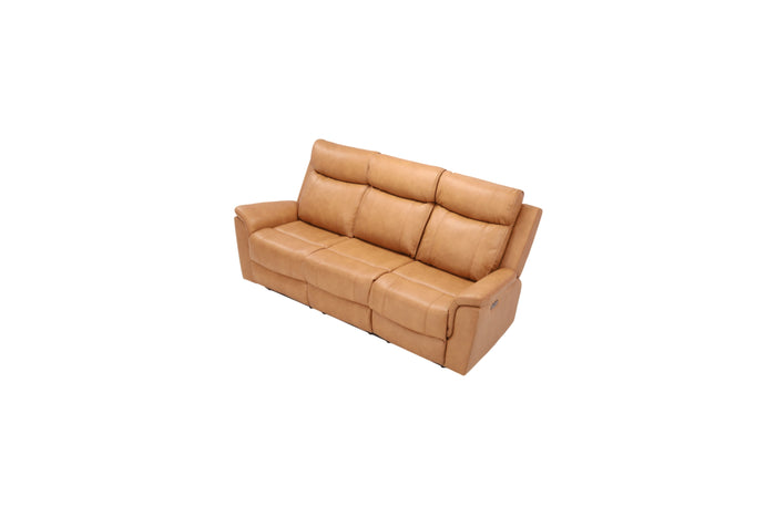 Birch Lane Top Grain Camel Genuine Leather Power Reclining Sofa with Adjustable Headrest, image 3