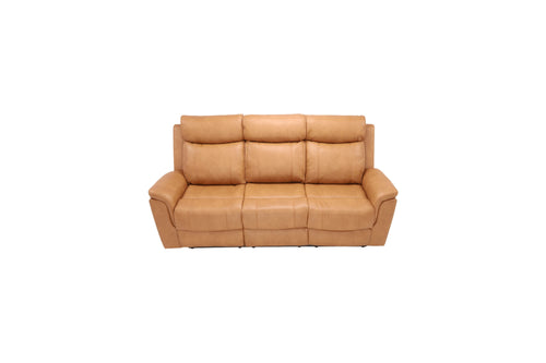 Birch Lane Top Grain Camel Genuine Leather Power Reclining Sofa with Adjustable Headrest, image 4