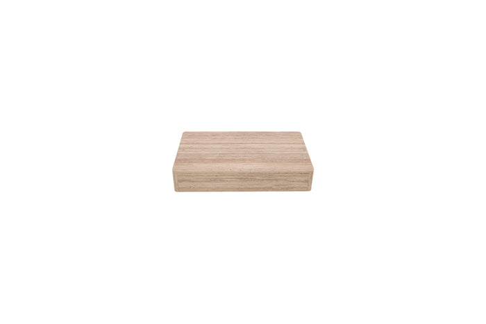 Wildon Home Sharelle Faux Travertine Rectangular Coffee Table, image 3