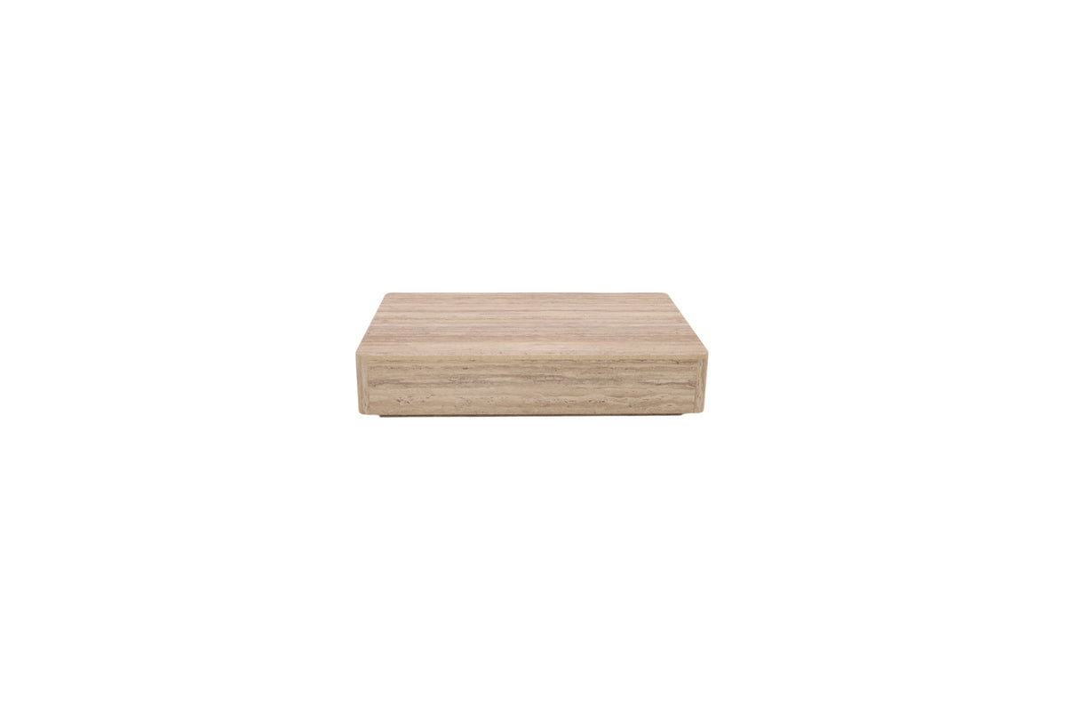 Wildon Home Sharelle Faux Travertine Rectangular Coffee Table