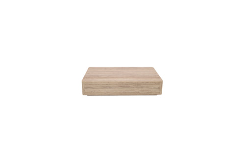 Wildon Home Sharelle Faux Travertine Rectangular Coffee Table, image 5