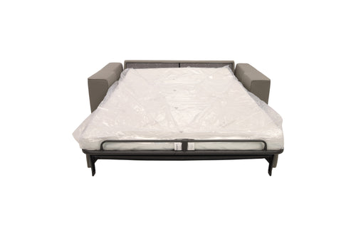 Casa Italia Furniture Monica Genuine Italian Top Grain Leather Queen Wide Arm Sleeper Sofa Bed with Memory Foam Mattress, image 8