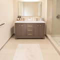 Ebern Designs Free Standing Double Bathroom Vanity with Engineered Marble Top, Ceramic Sink