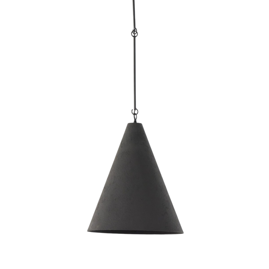Four Hands Grazia Pendant - Matte Black Plaster