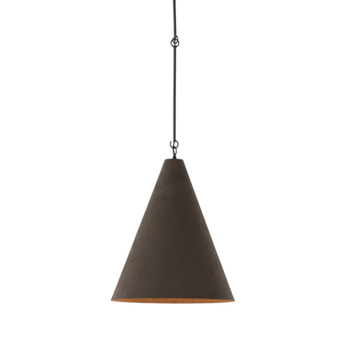 Four Hands Grazia Pendant - Matte Black Plaster, image 3