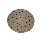 2Modern Jute Carpet - Black Dots