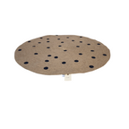 2Modern Jute Carpet - Black Dots