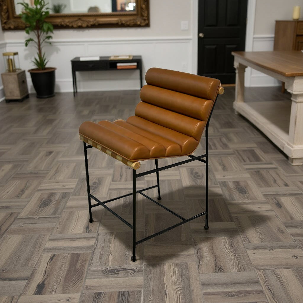 Denver Modern Saddle Leather Vail Counter Stool