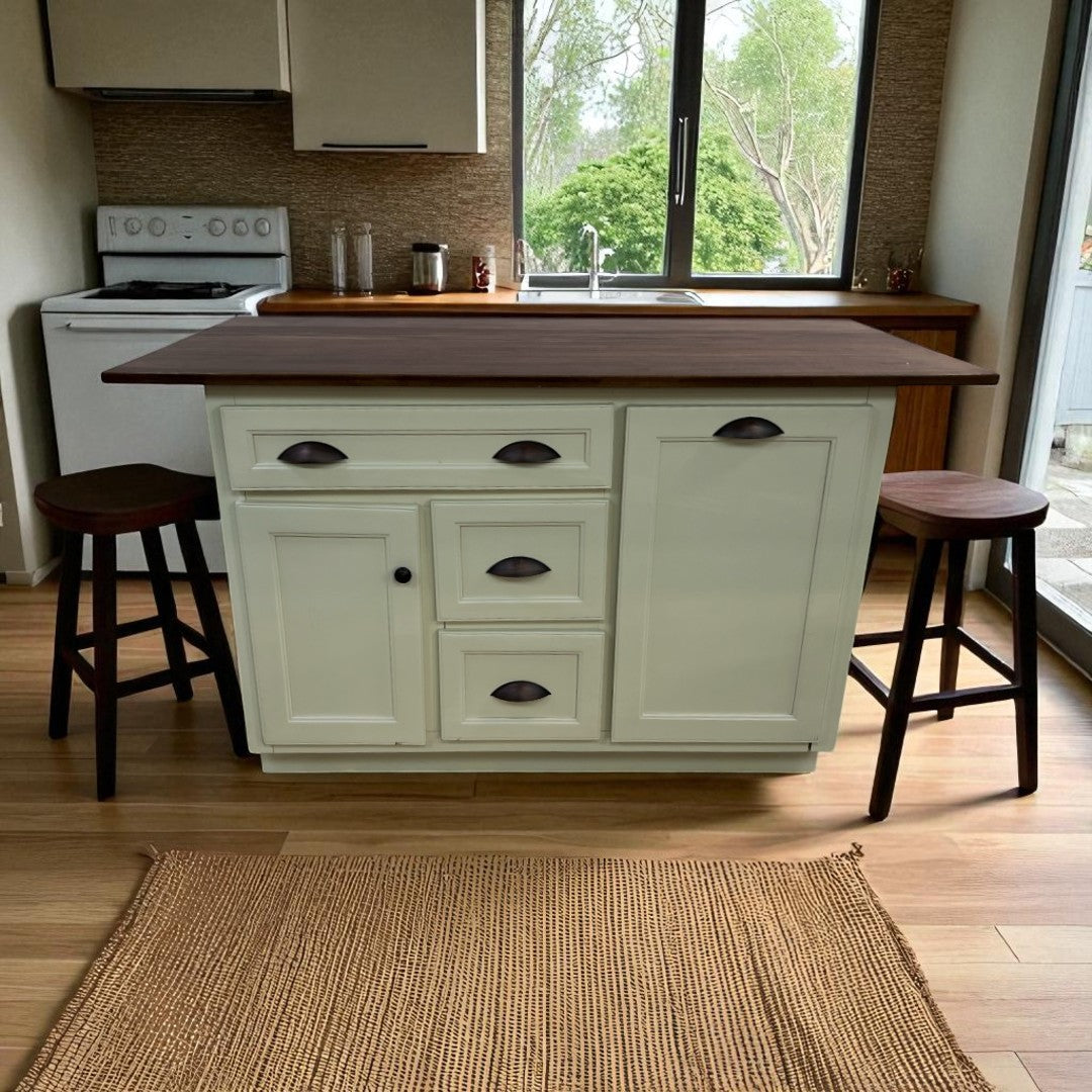 Red Barrel Studio Javeyah Solid Wood Kitchen Island