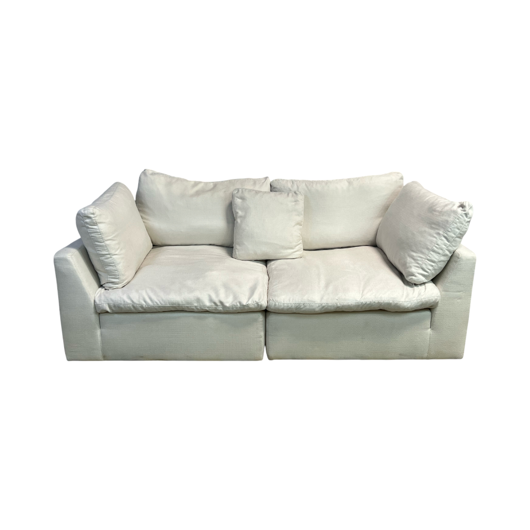 Abbyson Home Jojo Fletcher Luxe Feather and Down 2-pc Loveseat