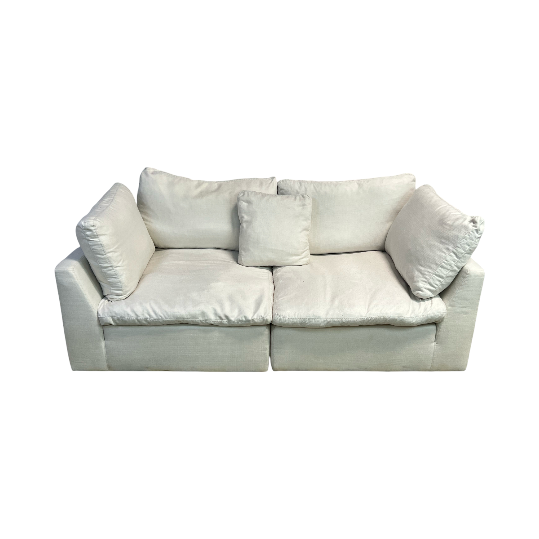 Abbyson Home Jojo Fletcher Luxe Feather and Down 2-pc Loveseat
