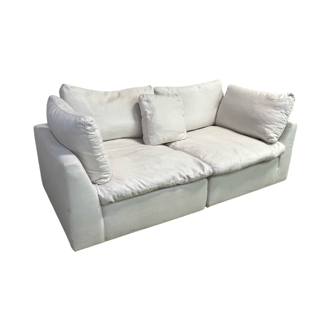 Abbyson Home Jojo Fletcher Luxe Feather and Down 2-pc Loveseat