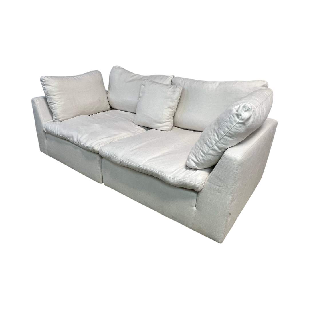 Abbyson Home Jojo Fletcher Luxe Feather and Down 2-pc Loveseat
