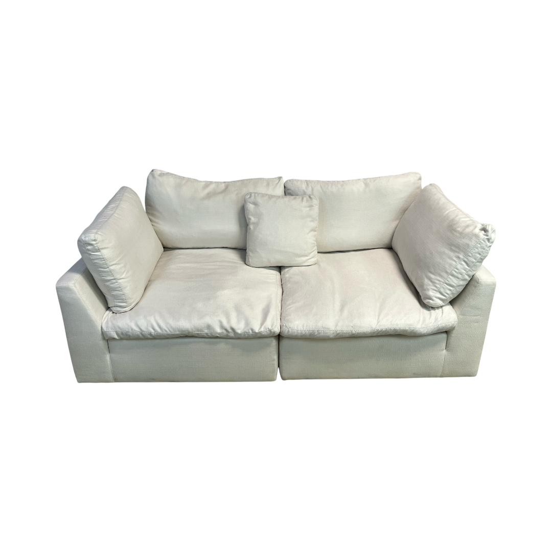 Abbyson Home Jojo Fletcher Luxe Feather and Down 2-pc Loveseat