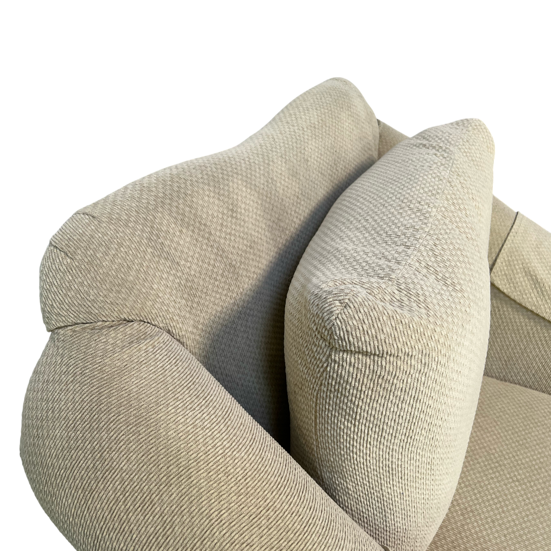American Home Collection by LA - Z -BOY Cream White Sofa Set and Ottoman