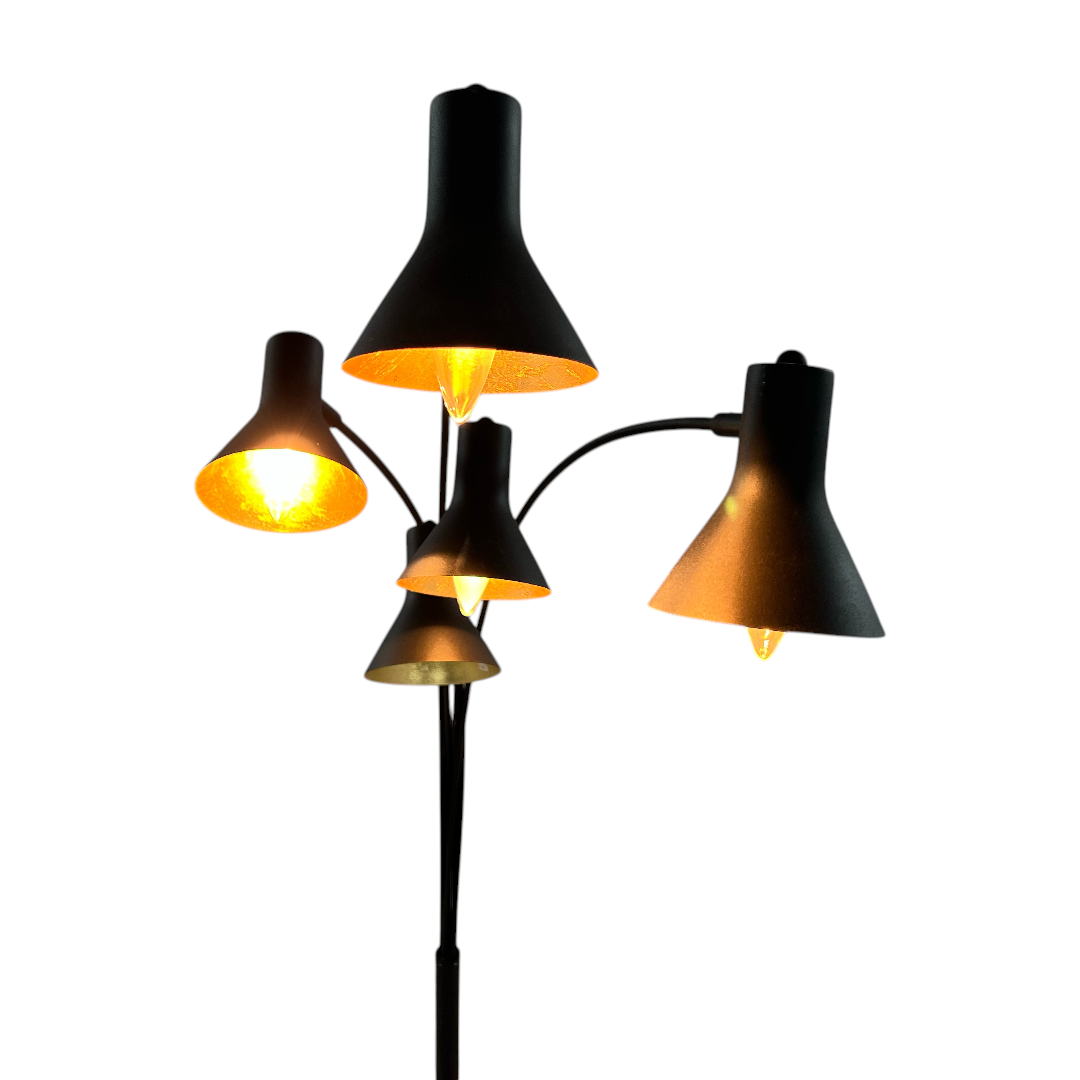 Archiology 5-Arch Steel Cone Arch Floor Lamps