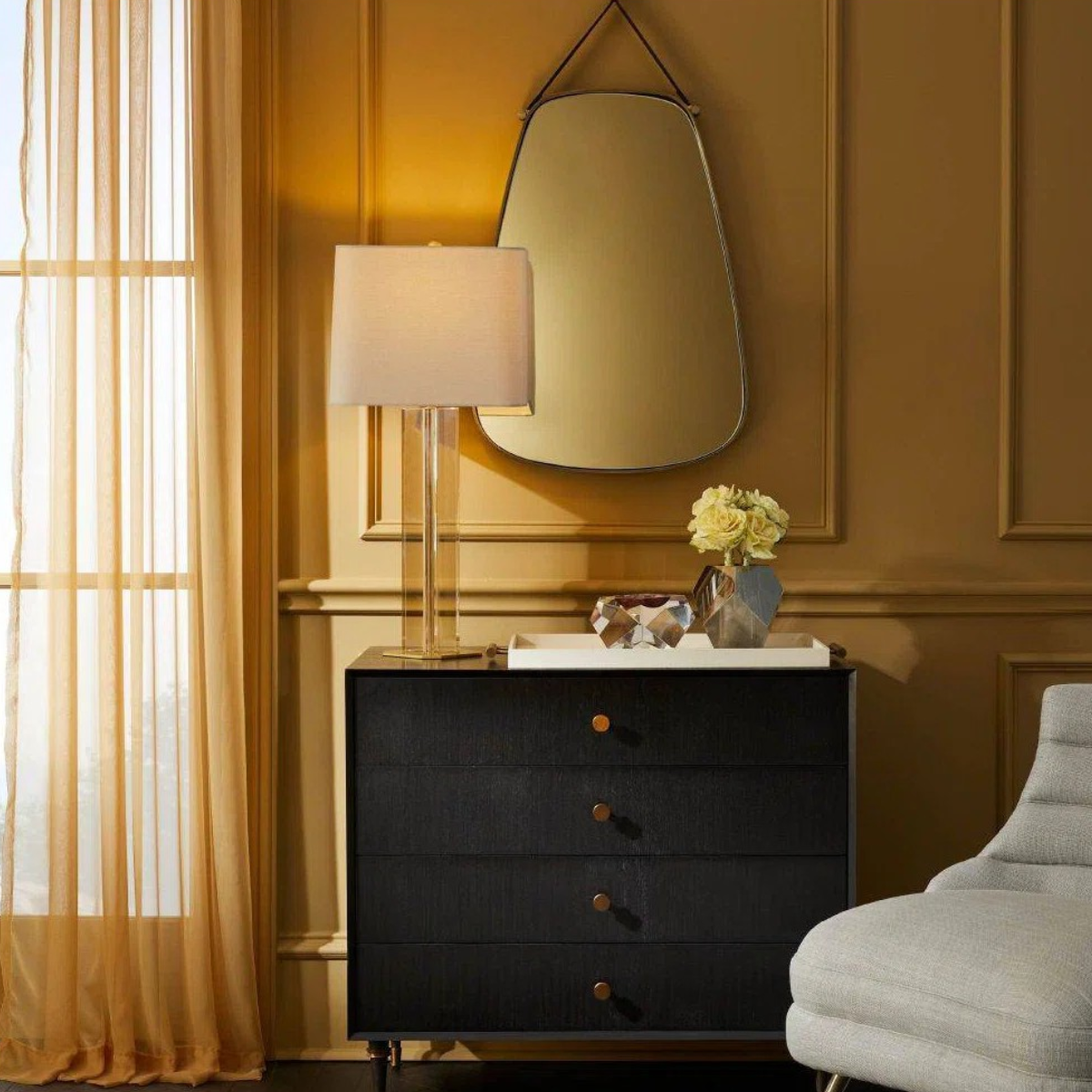 Arteriors Norissa Mirror, 37" × 2" × 37" — image 1 of 4