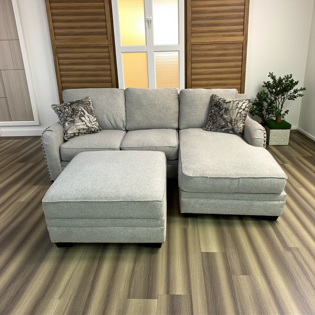Ashley Dellara 2-Piece Sectional and Storage Ottoman