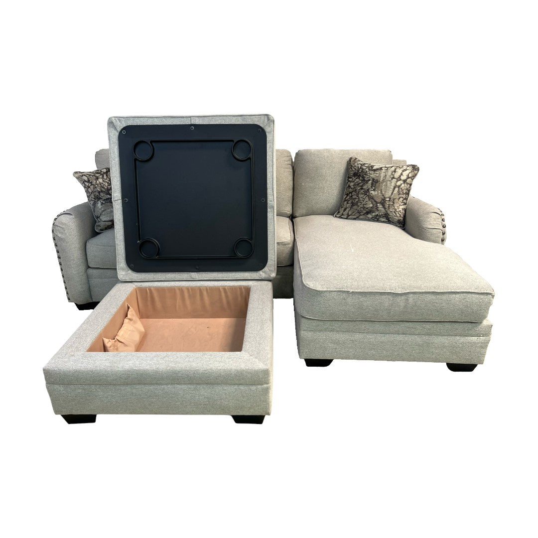 Ashley Dellara 2-Piece Sectional and Storage Ottoman
