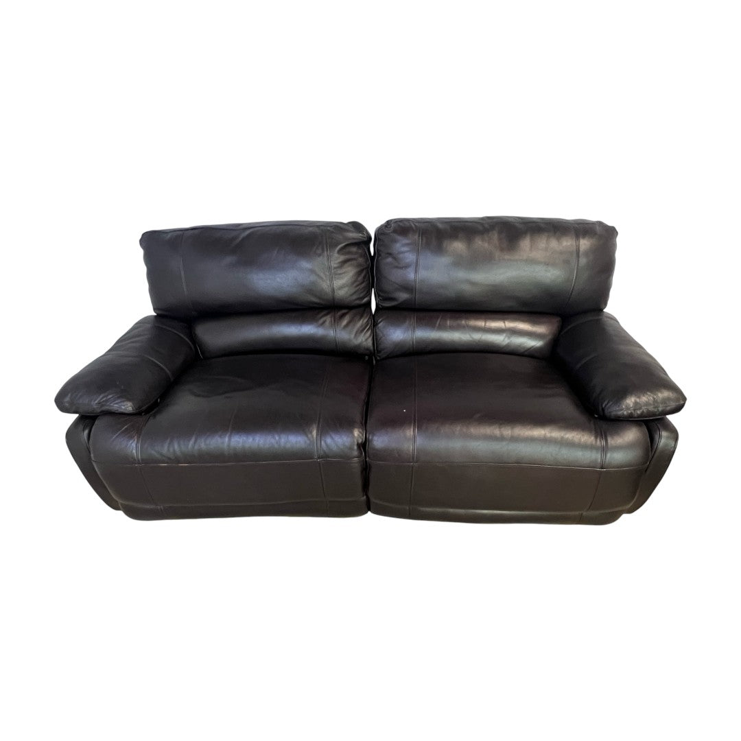 Raymour and Flanigan Leather Recliner Set
