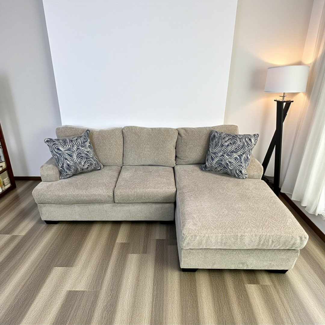 Ashley Stonemade Sofa with Chaise