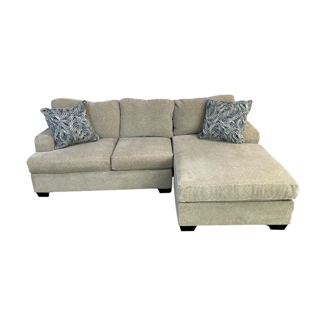 Ashley Stonemade Sofa with Chaise