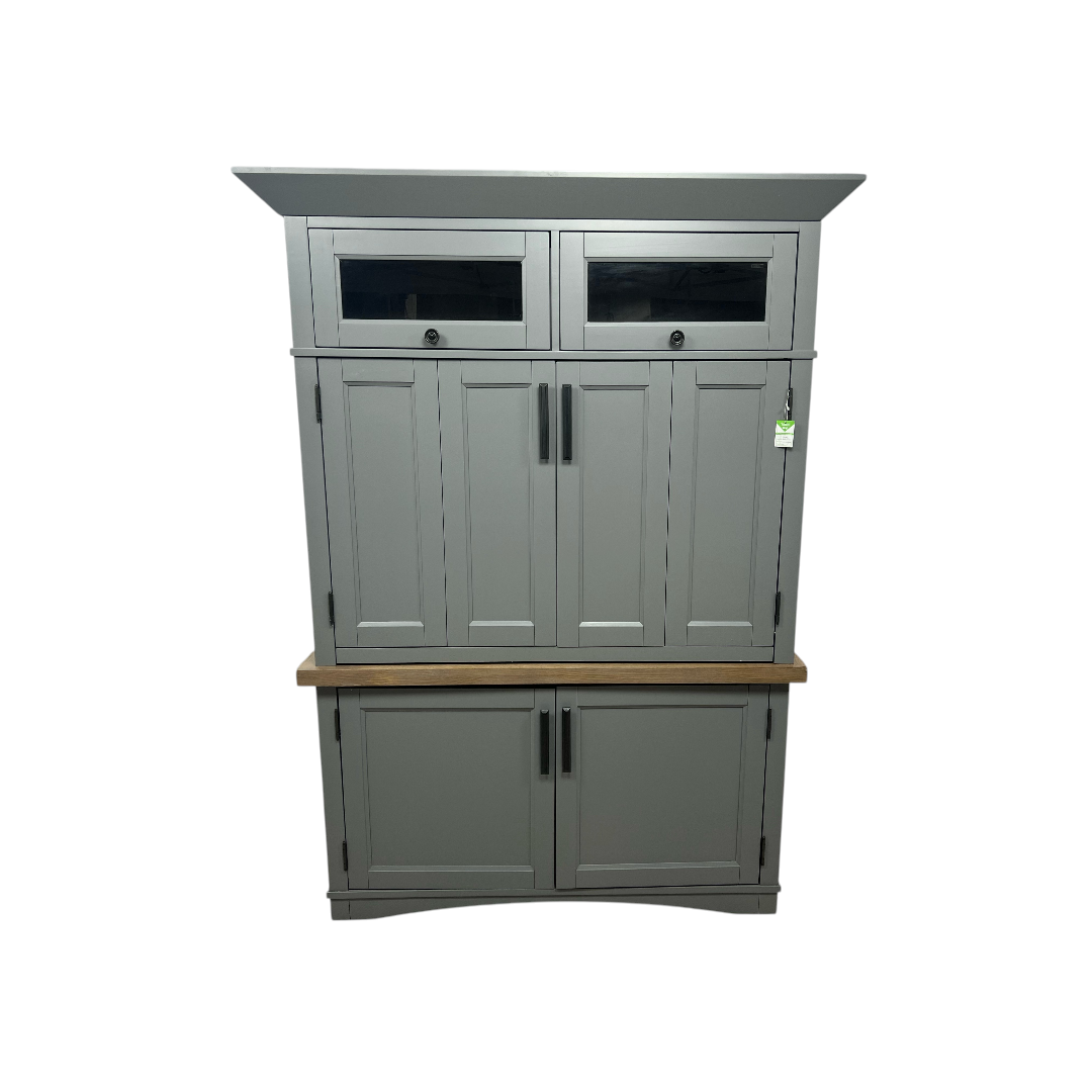 Beachcrest Home Bankhead Solid Wood Top Writing Desk with Power Outlet
