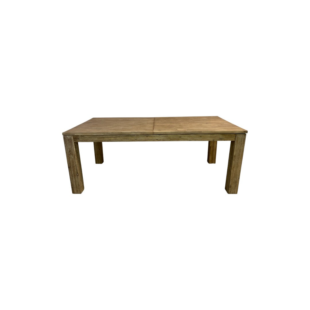 Beachcrest Home Bozrah Extendable Acacia Solid Wood Dining Table