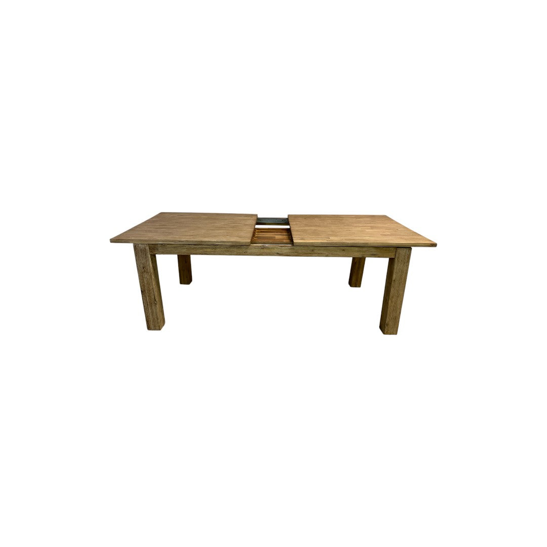 Beachcrest Home Bozrah Extendable Acacia Solid Wood Dining Table