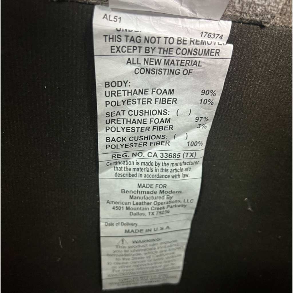 BenchMade Modern Eva Sofa