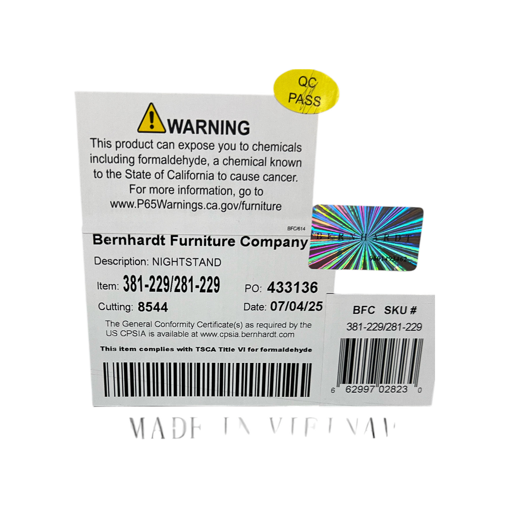 Bernhardt Axiom Nightstand Set of 2