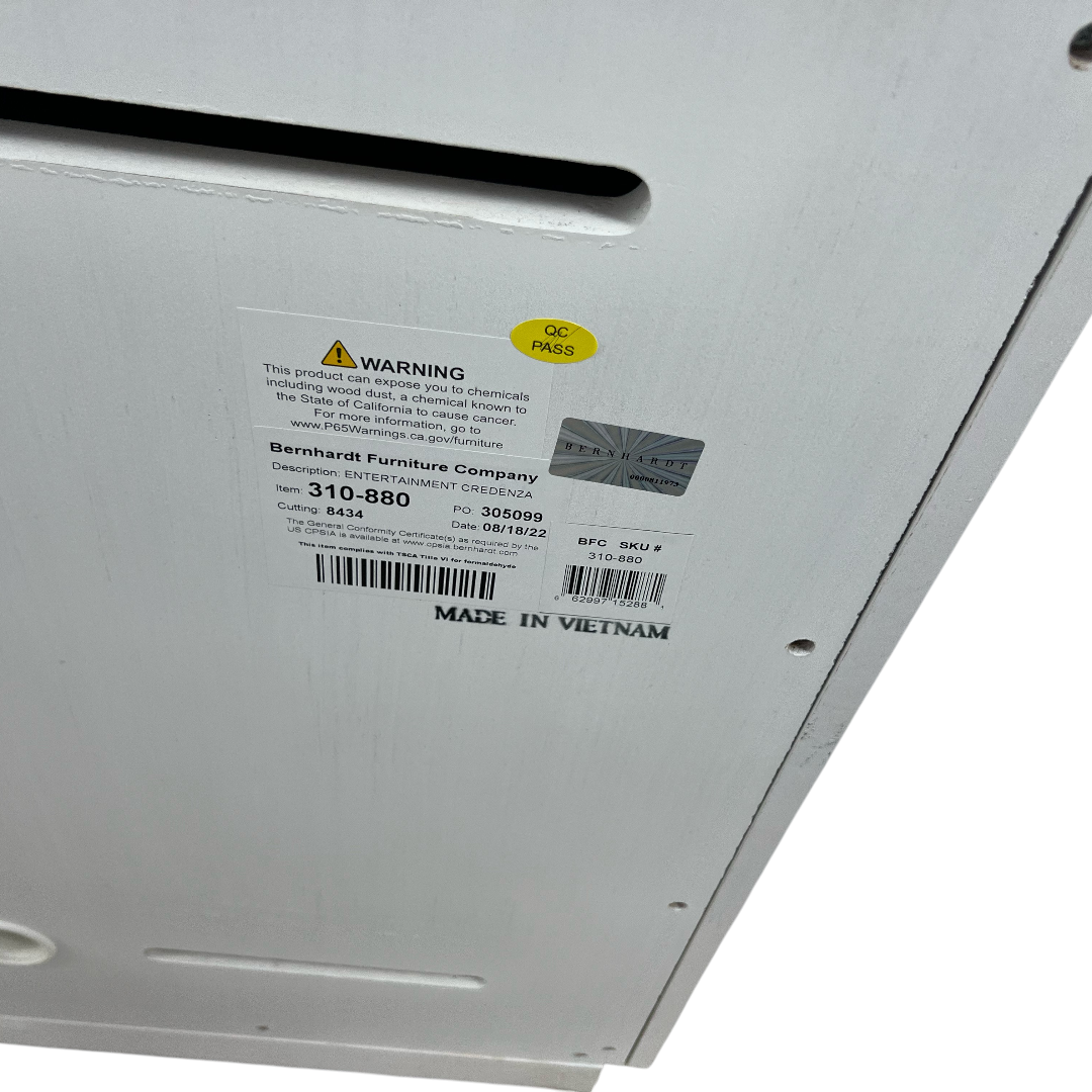 Bernhardt Solaria Entertainment Credenza in Weathered Bone