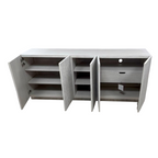 Bernhardt Solaria Entertainment Credenza in Weathered Bone
