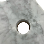 Birch Lane Frankfurt Single Bathroom Vanity Set with White Cabinet and Carrara Marble Countertop