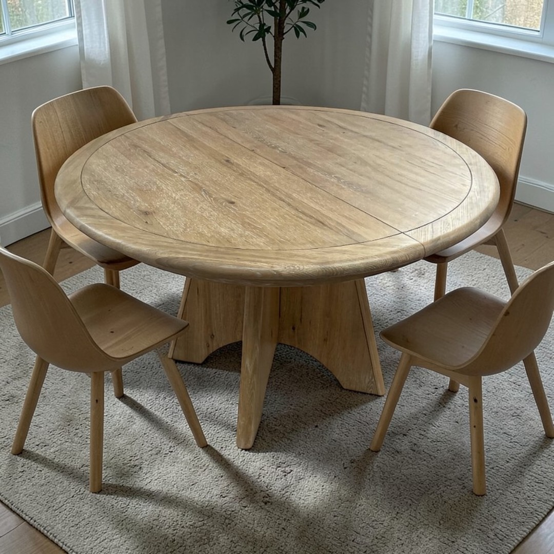 Birch Lane Hayes Round Extendable Dining Table - Canyon