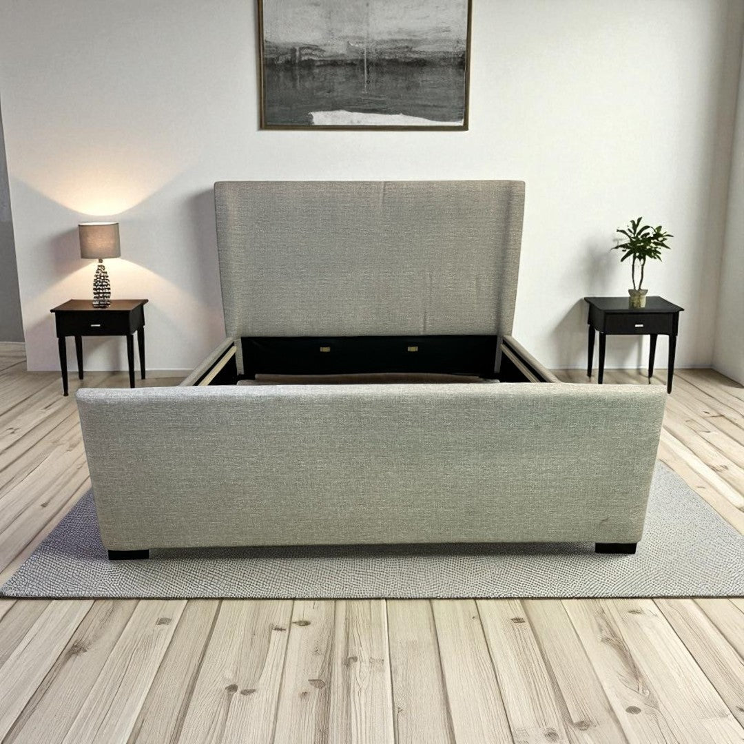 Birch Lane Scotty Upholstered Wingback King Bed Frame