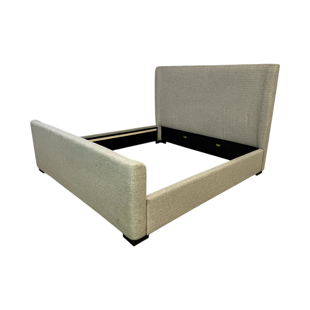 Birch Lane Scotty Upholstered Wingback King Bed Frame