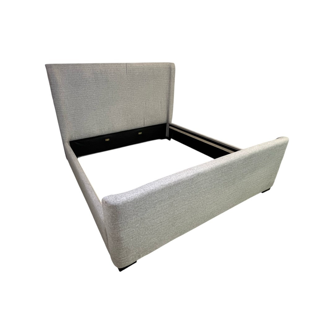 Birch Lane Scotty Upholstered Wingback King Bed Frame