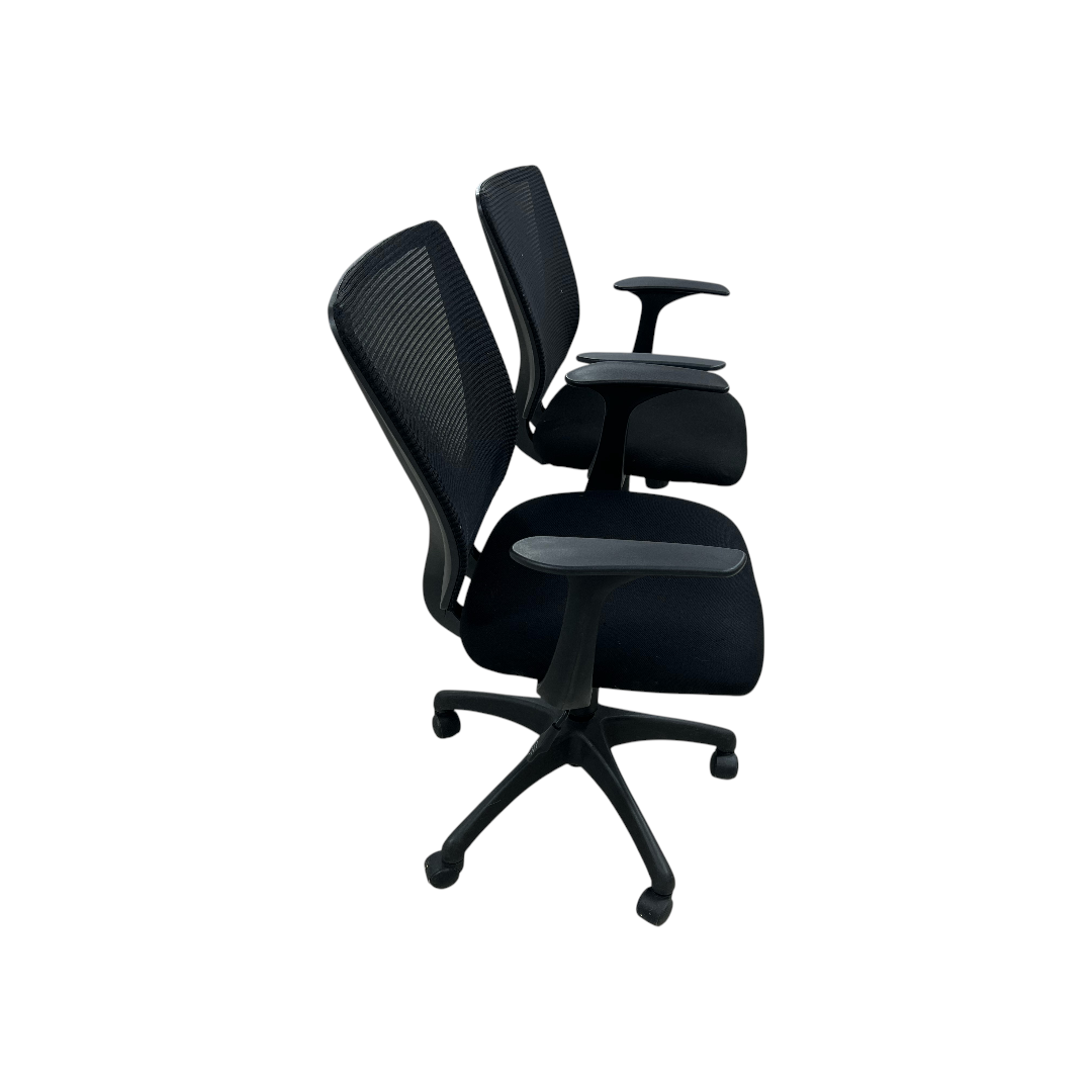 Black Office Chair Set