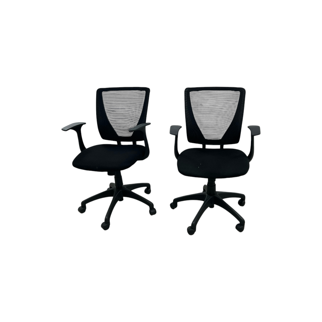 Black Office Chair Set
