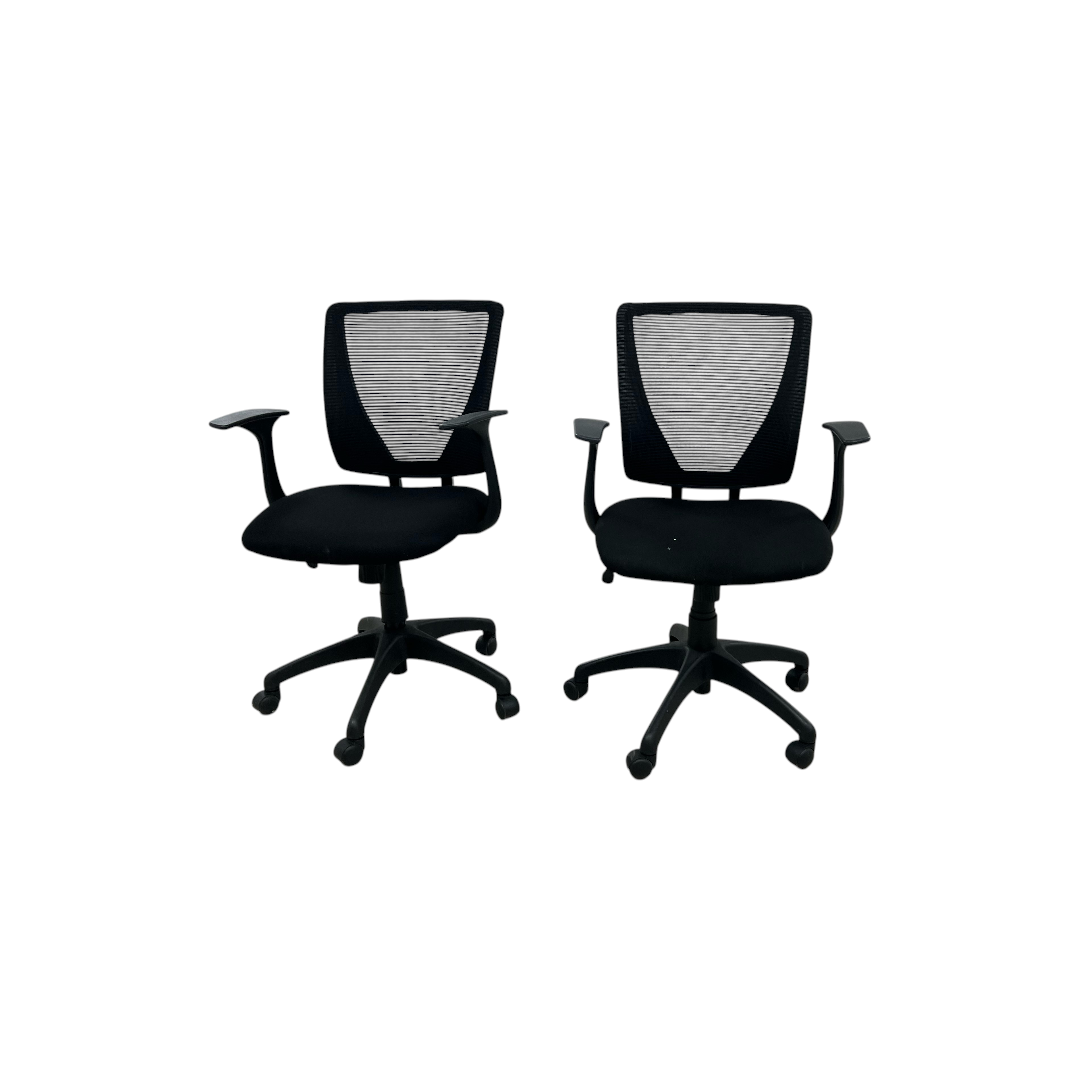 Black Office Chair Set