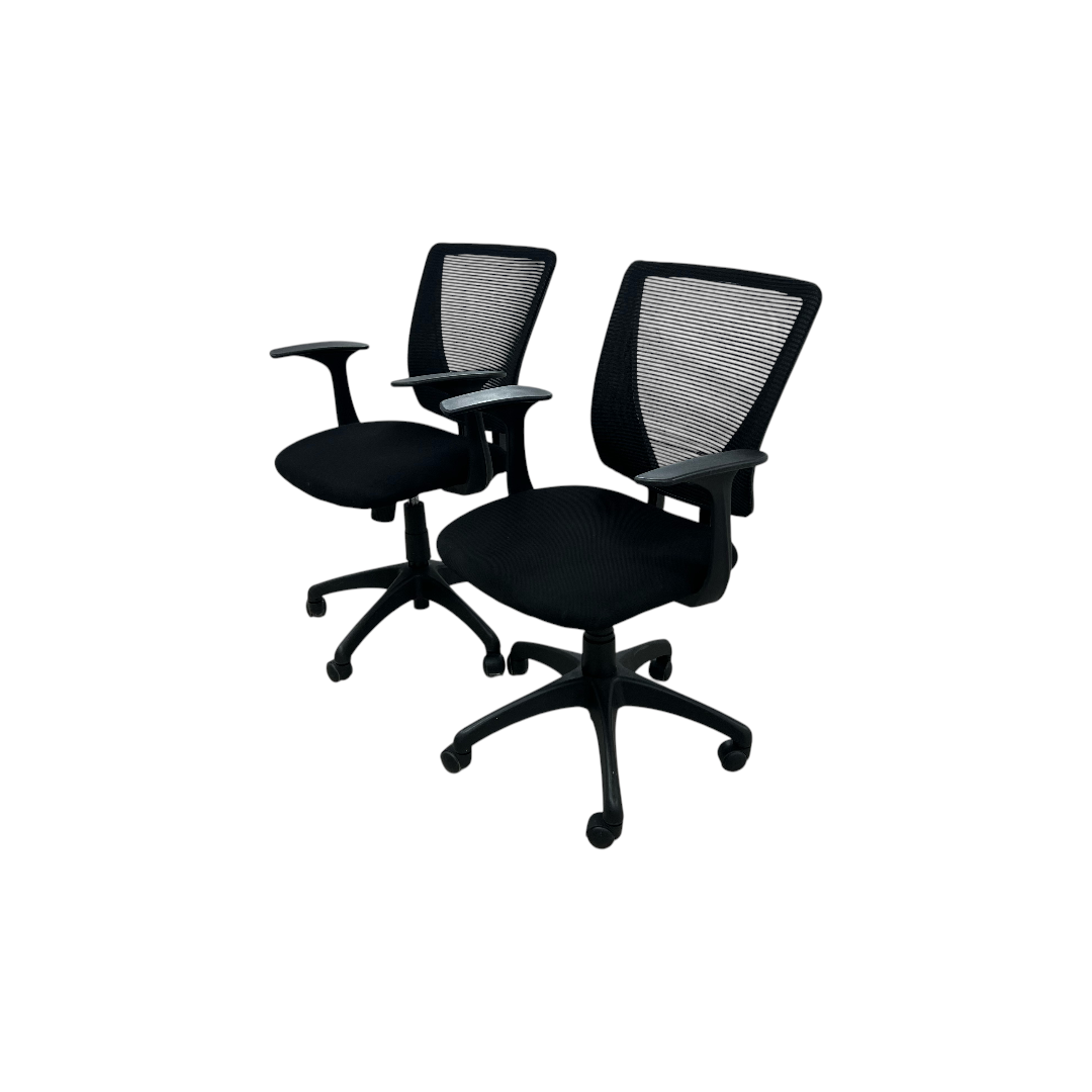 Black Office Chair Set