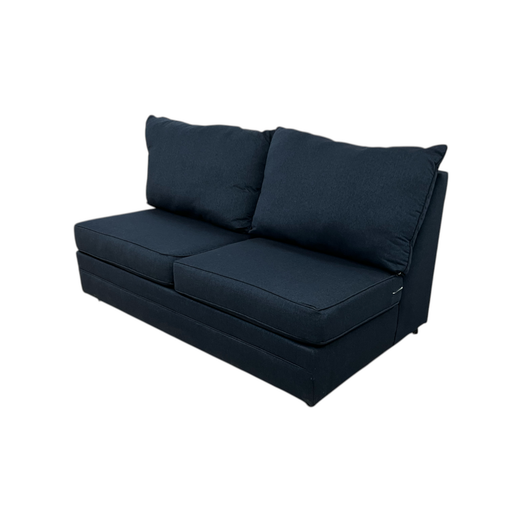 Bob's Brynn Navy Armless Loveseat
