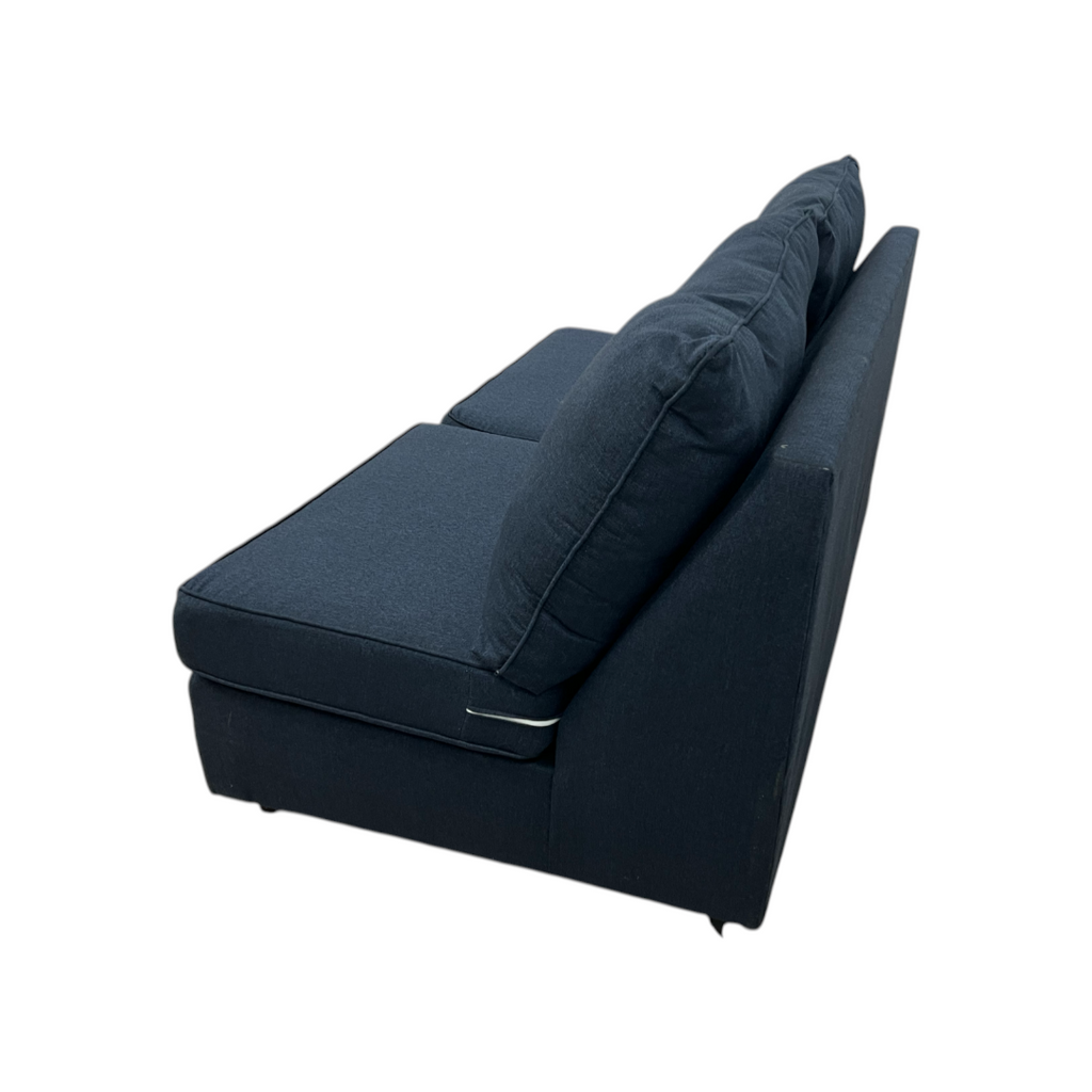 Bob's Brynn Navy Armless Loveseat