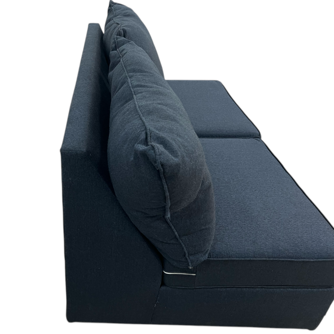 Bob's Brynn Navy Armless Loveseat