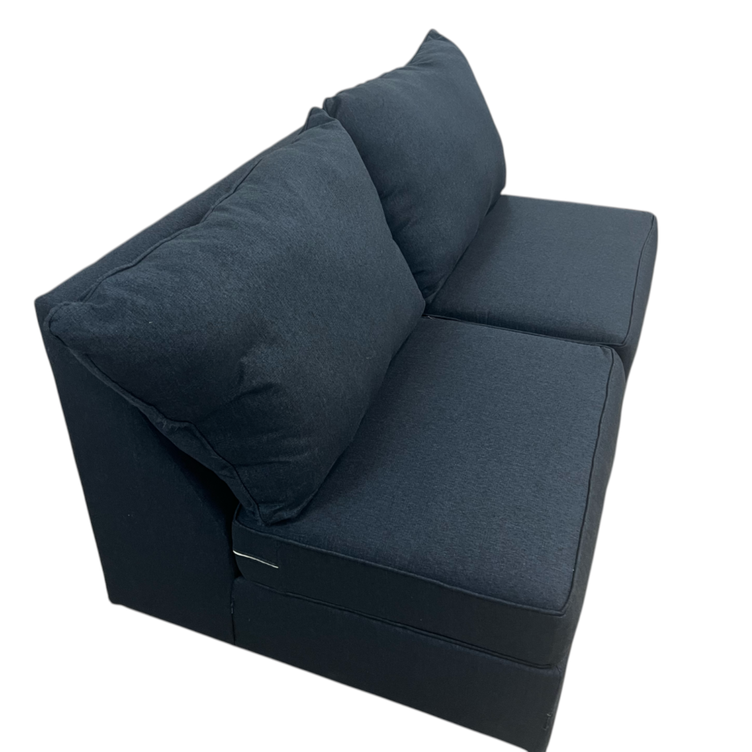 Bob's Brynn Navy Armless Loveseat