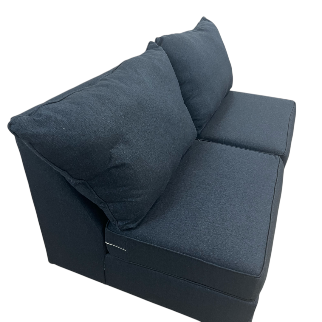 Bob's Brynn Navy Armless Loveseat
