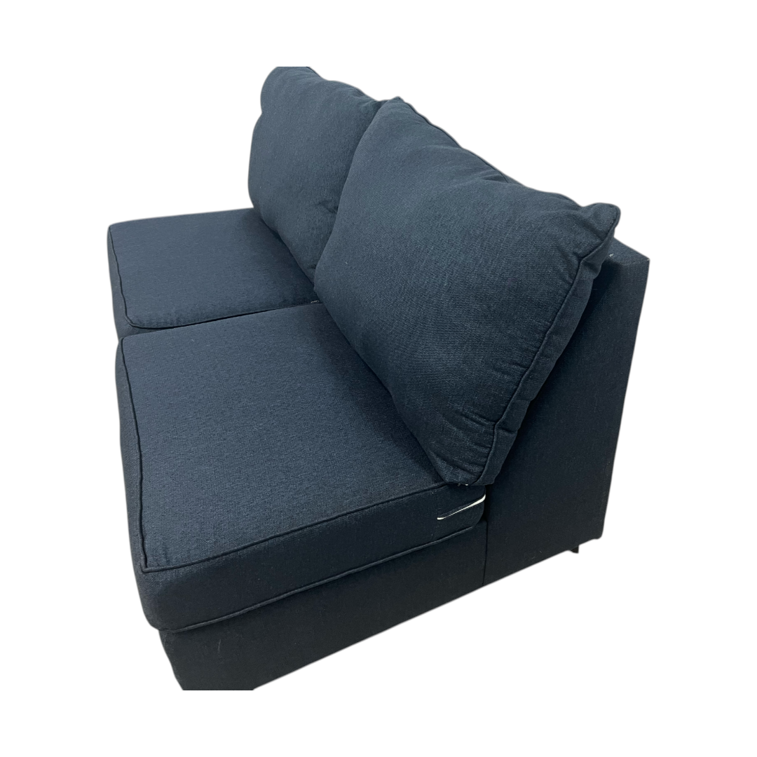 Bob's Brynn Navy Armless Loveseat