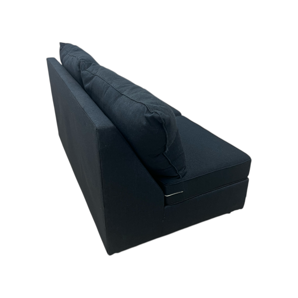 Bob's Brynn Navy Armless Loveseat